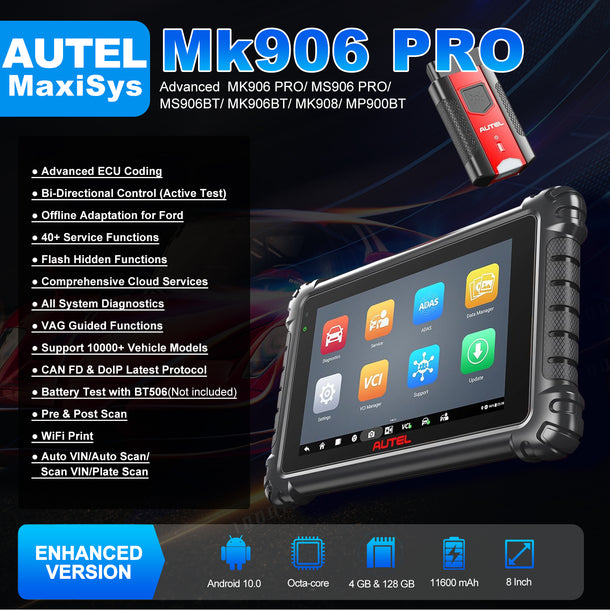 Home / Autel MaxiCOM MK906 Pro 2026 Newer Ver. of MS906 Pro ECU Coding